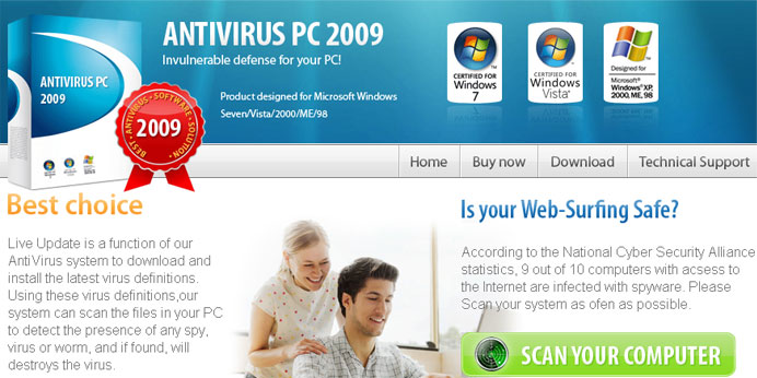 Antiviruspc2009. com