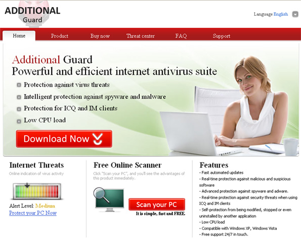 Additionalguard.net - the home page of Additional Guard