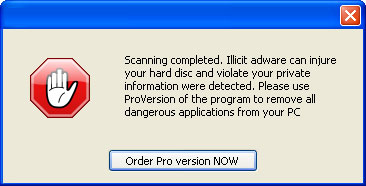 AntiSpyWare 2010 purchase prompt