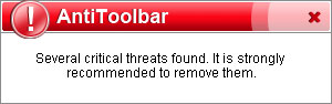 AntiToolbar security warning