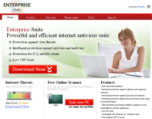 Enterprise Suite - home page