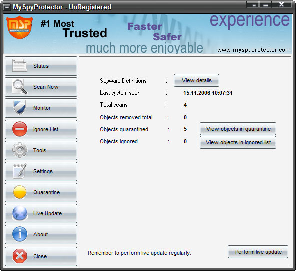 MySpyProtector software