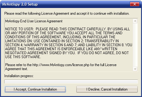 Mr Antispy software