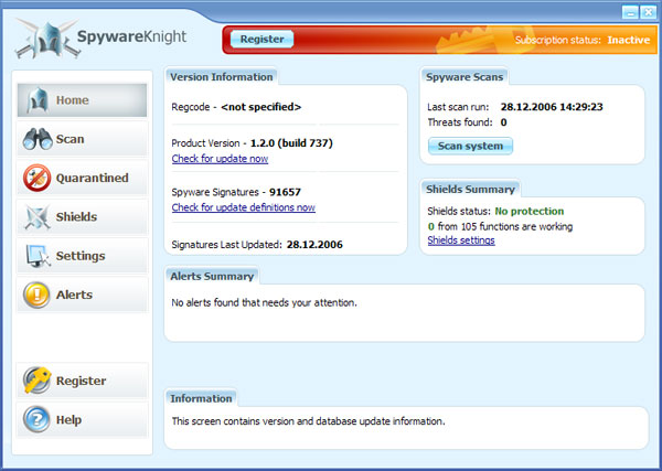 Spyware Knight software
