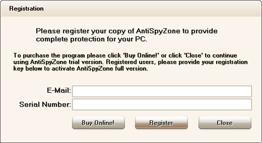 AntiSpyZone fake antispyware AntiSpyZone fake antispyware