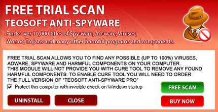 TeoSoft Anti Spyware software