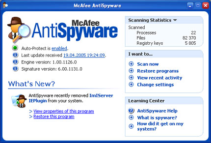 McAfee AntiSpyware 2.1.111
