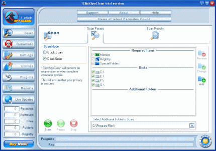 1 Click Spy Clean software