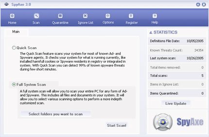 SpyAxe software