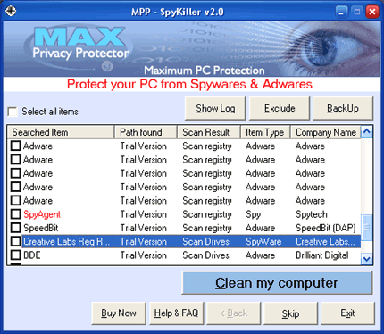Max Privacy Protector software