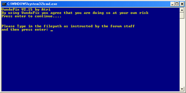 VundoFix V2 software