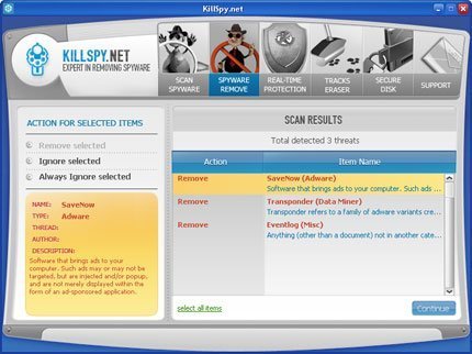 KillSpy.net software
