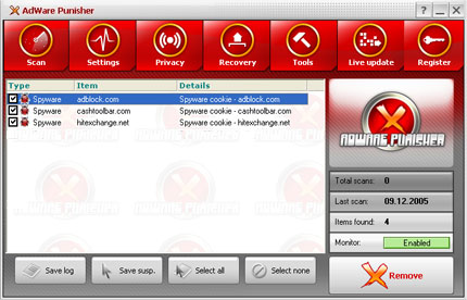 Adware Punisher software