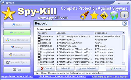 Spy Kill software
