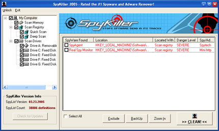 SpyKiller 2005 software