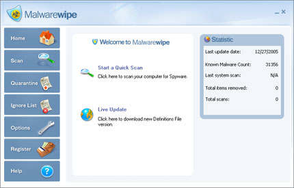 MalwareWipe software