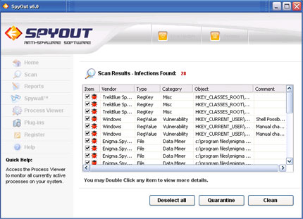 Spy Out software