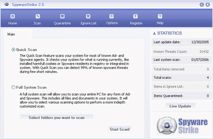 Spyware Strike software