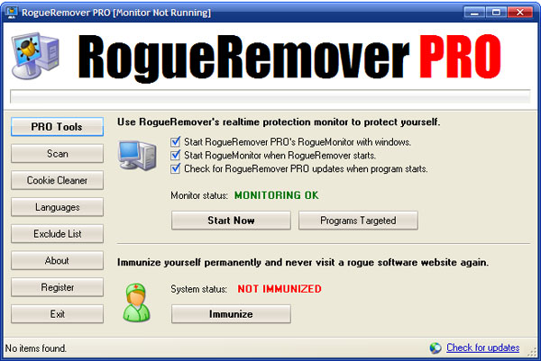 RogueRemover PRO software