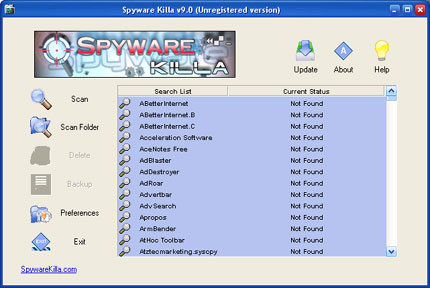 SpywareKilla software