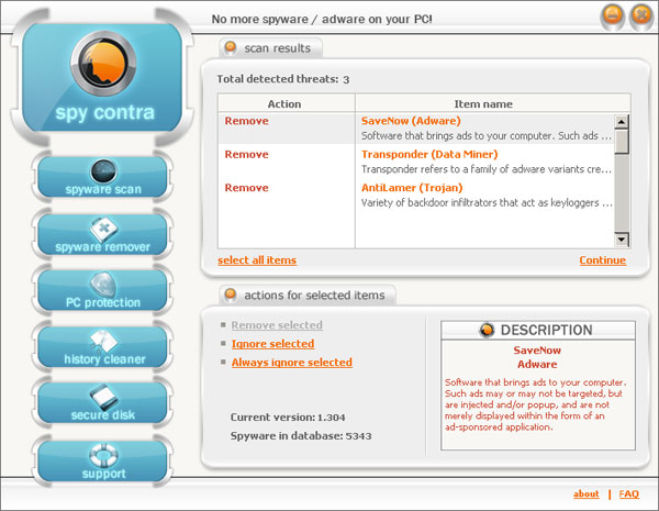 SpyContra software