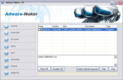 Adware Nuker software