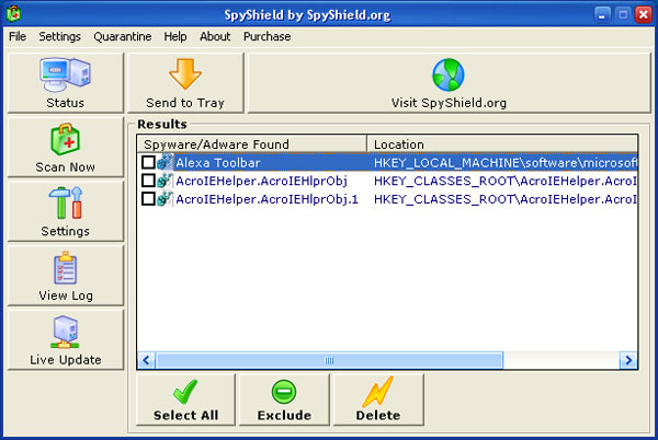 SpyShield software
