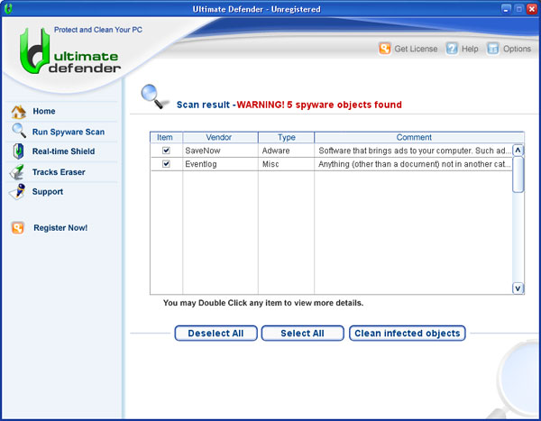 Ultimate Defender software