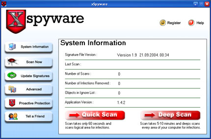 XSpyware software