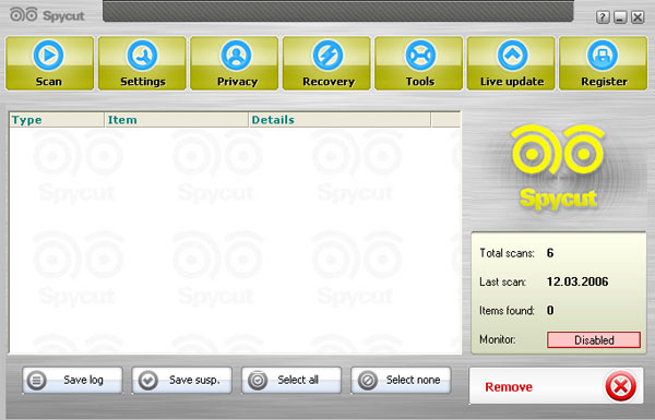 SpyCut software