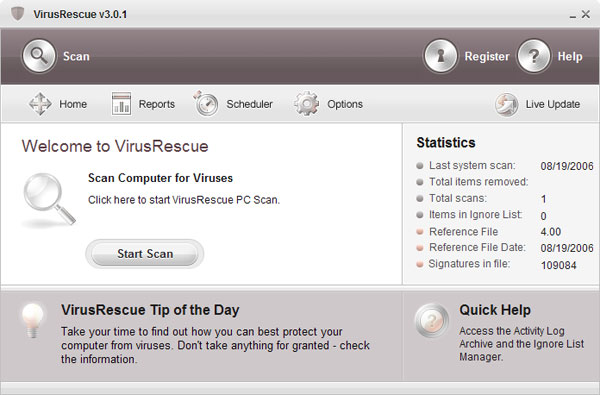 VirusRescue software