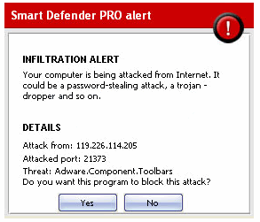 Adware.Component.Toolbars removal
