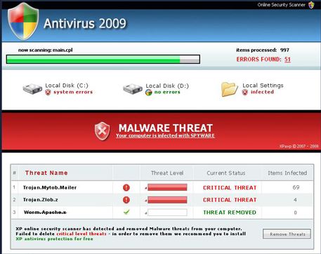 Antivirusdefense.com removal