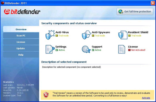 BitDefender 2011 (Fake) removal