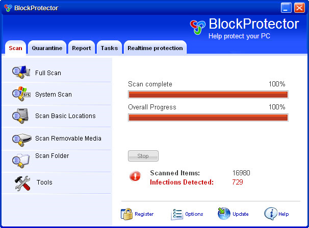 Block Protector removal