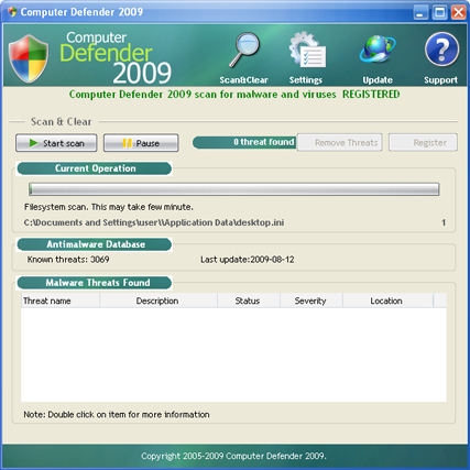 Computer Defender 2009 removal