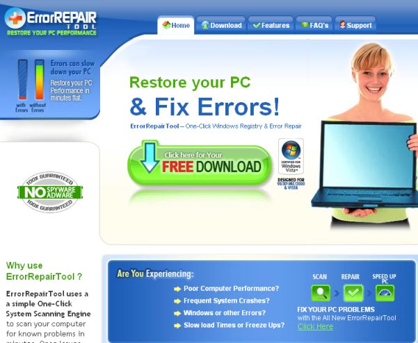 ErrorRepair Tool removal