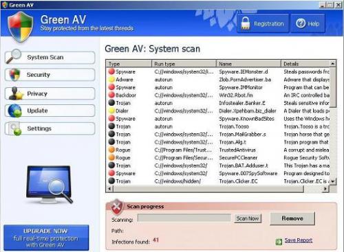 Green AV removal
