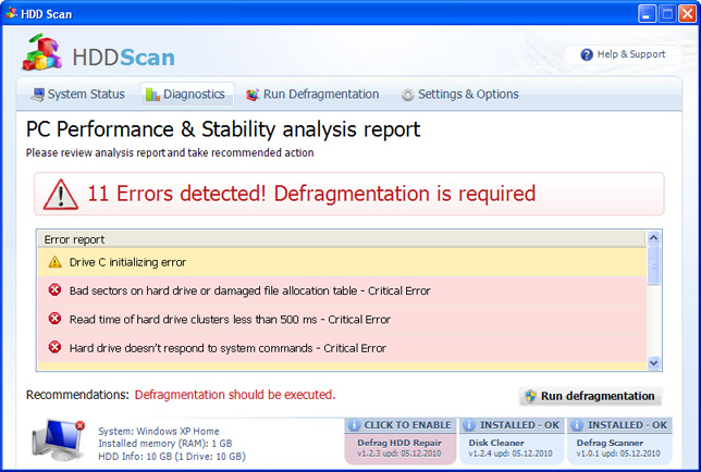 HDD Scan removal