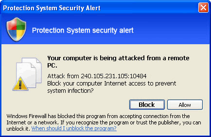 Protection System Security Alert removal