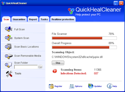 QuickHealCleaner removal