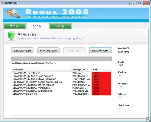 Renus 2008 removal