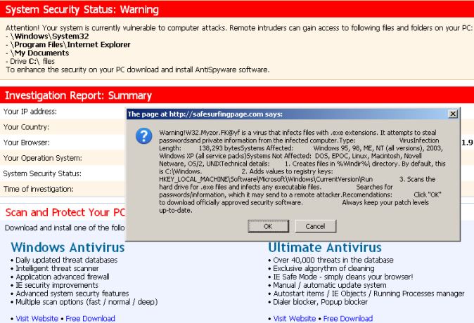Safesurfingpage.com/security removal