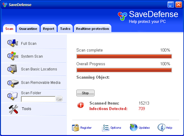 SaveDefense removal