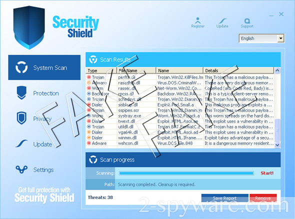 Security Shield snapshot: