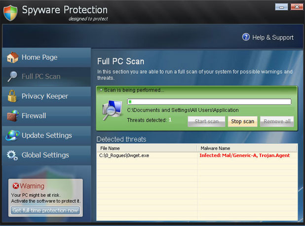 Spyware Protection removal