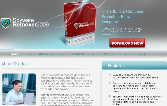SpywareRemover 2009 removal