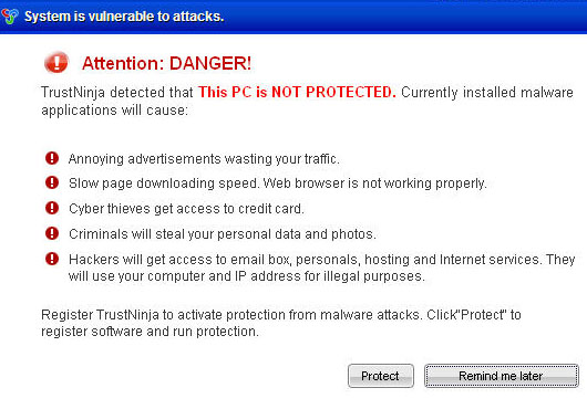 System is vulnerable to attacks removal