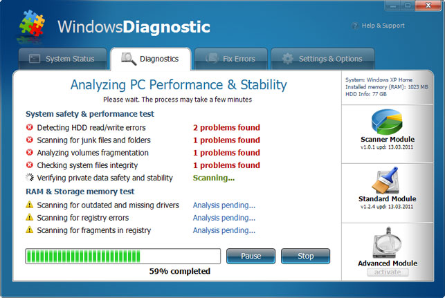 Windows Diagnostic removal