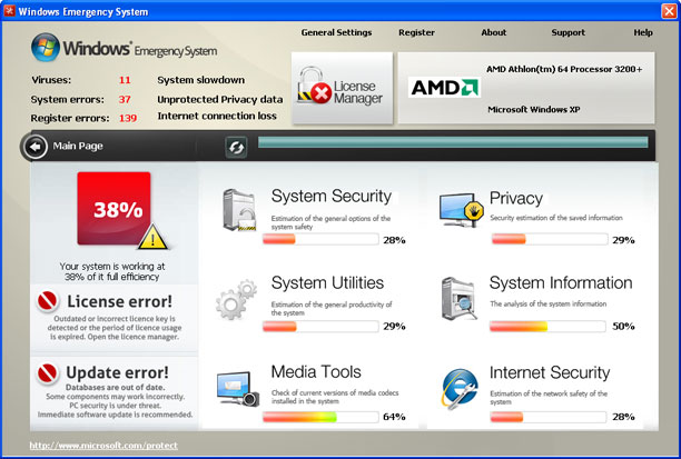 Windows Emergency System removal